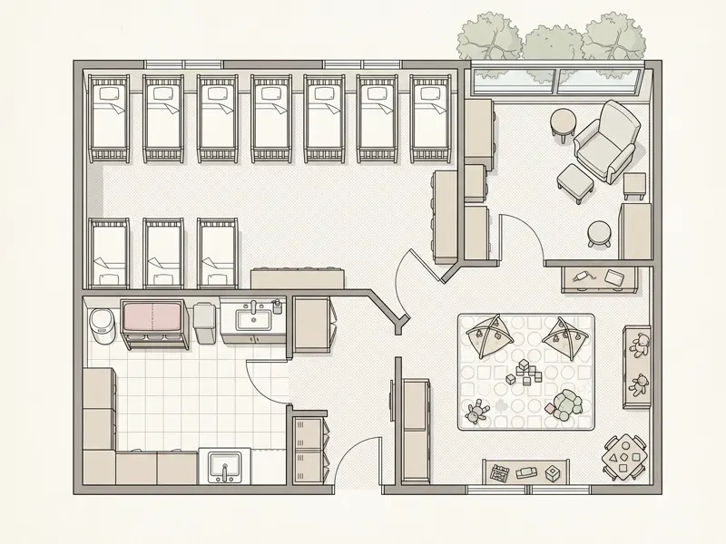 Daycare Floor Plan: Layout Ideas, Space Planning &Amp; Setup Tips 11 Infant Room Floor Plan Tips