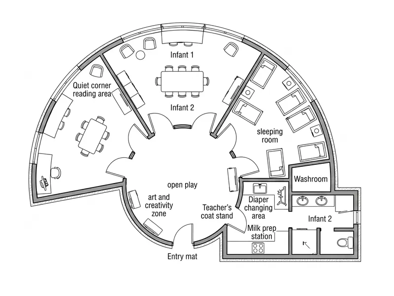 Daycare Floor Plan: Layout Ideas, Space Planning &Amp; Setup Tips 19 Modular Classroom Floor Plans