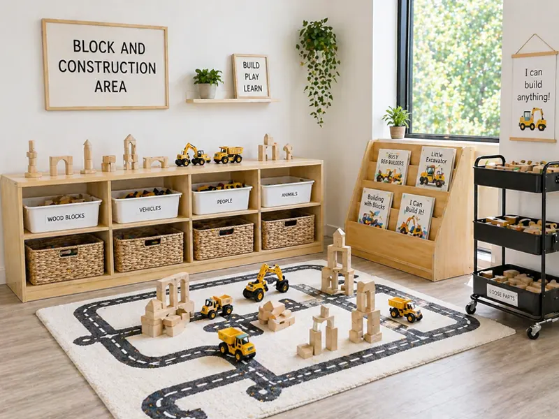 Preschool Classroom Layout: A Practical Guide For Functional Early Learning Spaces 10 Preschool Block And Construction Area Environment