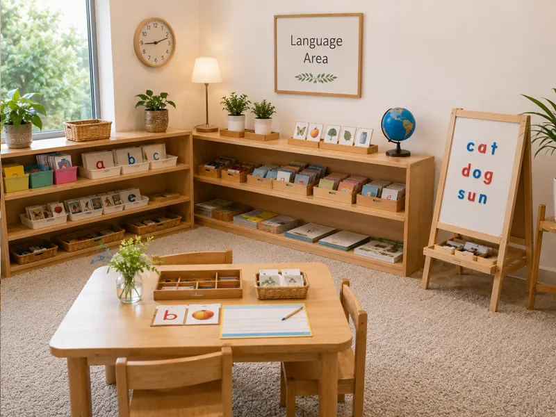 Montessori Classroom Setup Guide For Toddler &Amp; Preschool Programs 14 Montessori Language Area