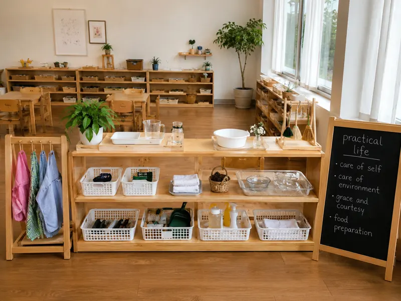 Montessori Classroom Setup Guide For Toddler &Amp; Preschool Programs 4 Montessori Practical Life Area
