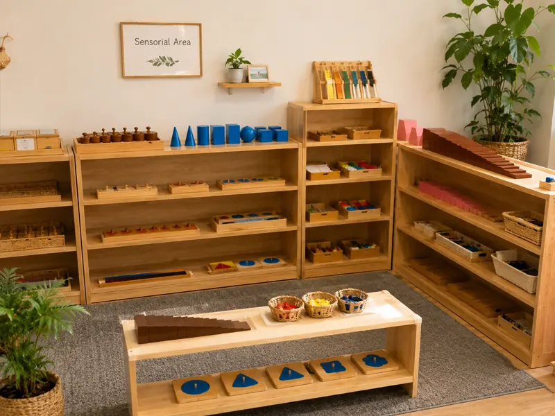 Montessori Classroom Setup Guide For Toddler &Amp; Preschool Programs 6 Montessori Sensorial Area
