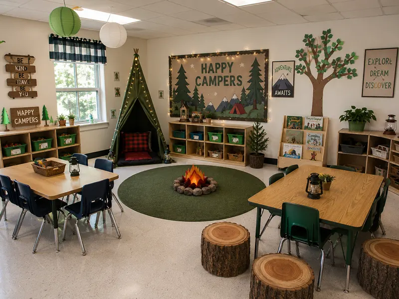 Best Preschool Classroom Themes For Modern Early Learning Environments 14 Preschool Classroom Camping Themes