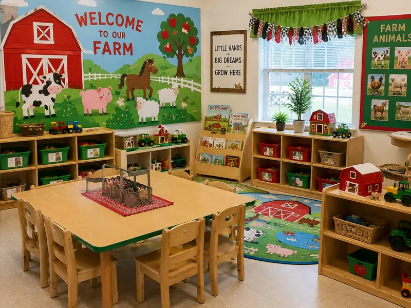Best Preschool Classroom Themes For Modern Early Learning Environments 6 Preschool Classroom Farm Theme