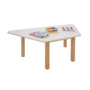 Home 19 White Top Trapezoidal Table