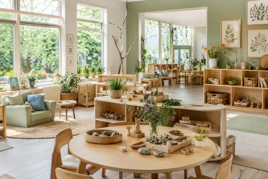 How To Choose Classroom Colors For Learning Spaces? 3 Classroom Emphasizing Finding Color In Nature