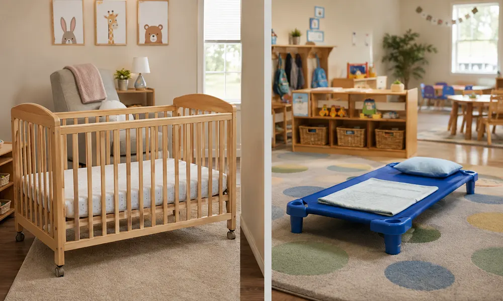 Crib Vs Cot: What Daycare Centers Need To Know Before Choosing Sleep Furniture 3 Crib Vs Cot Are They The Same