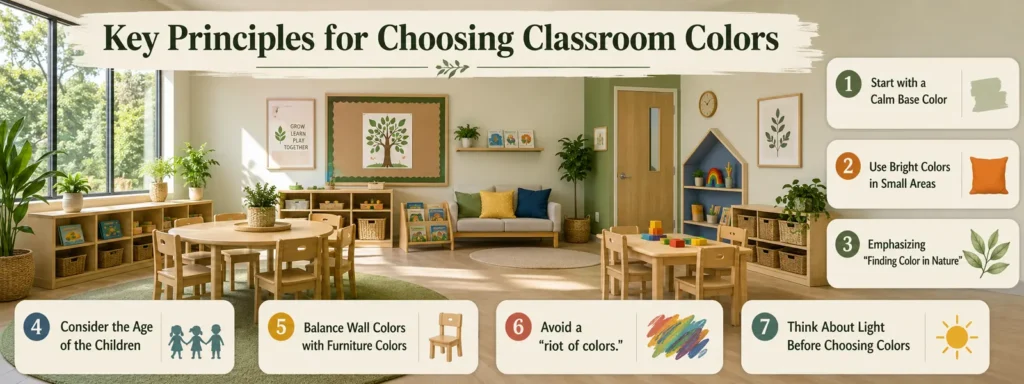 How To Choose Classroom Colors For Learning Spaces? 2 Key Principles For Choosing Classroom Colors