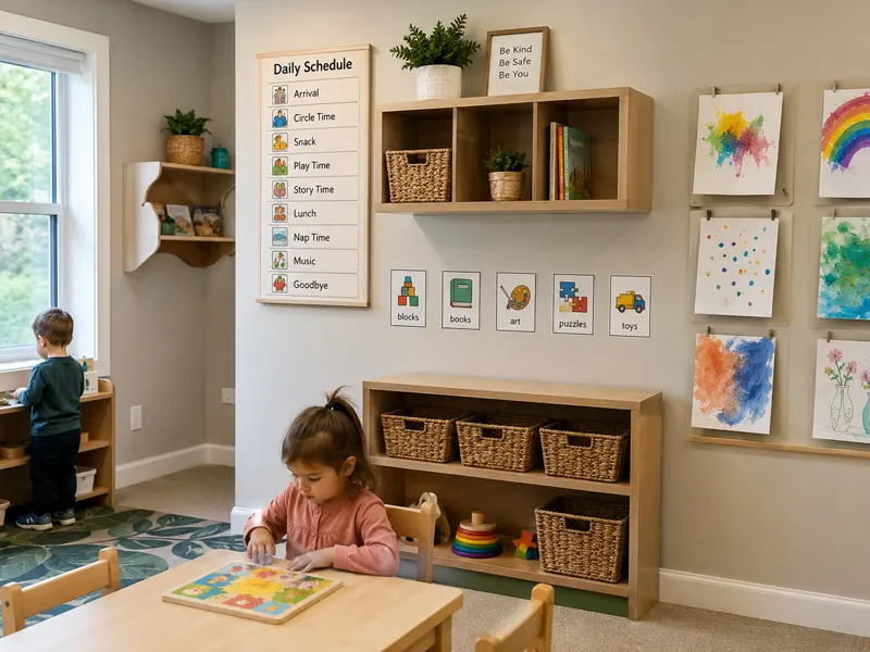 Daycare Room Setup Ideas: Practical Ways To Create Safe And Organized Spaces 8 Make Clever Use Of Wall Space