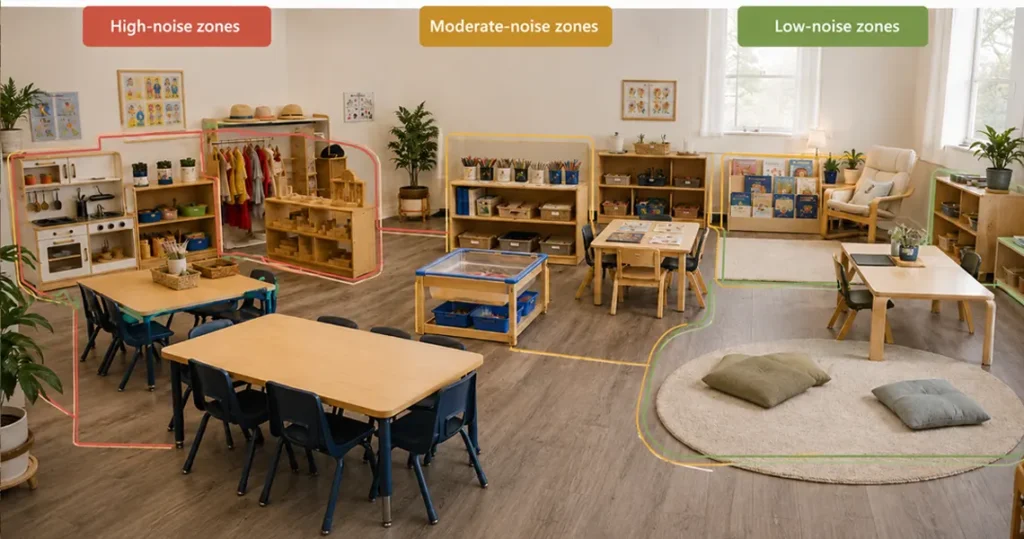What Is A Mixed-Age Classroom And How To Set Up? 6 Mixed Age Classroom Arrange Functional Areas Based On Noise Levels