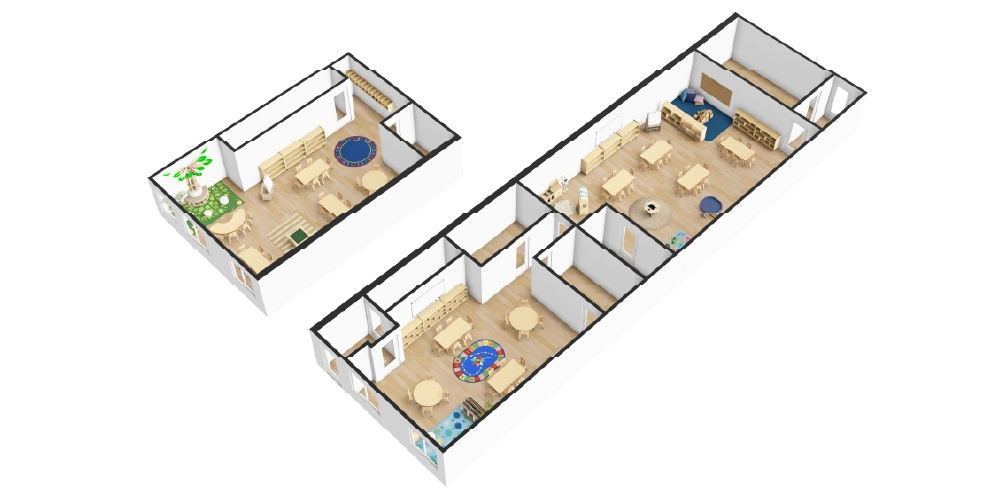 Open Classroom 3D Layout