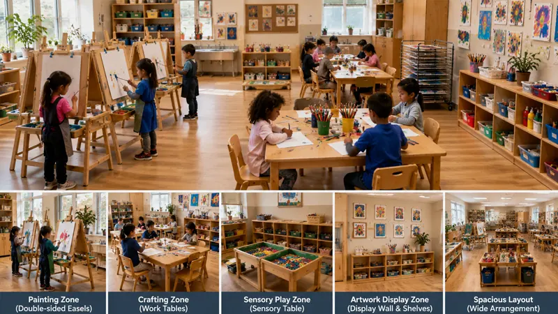 How To Set Up An Art Center In Preschools And Early Childhood Classrooms 4 Choose A Befitting Art Center Furniture