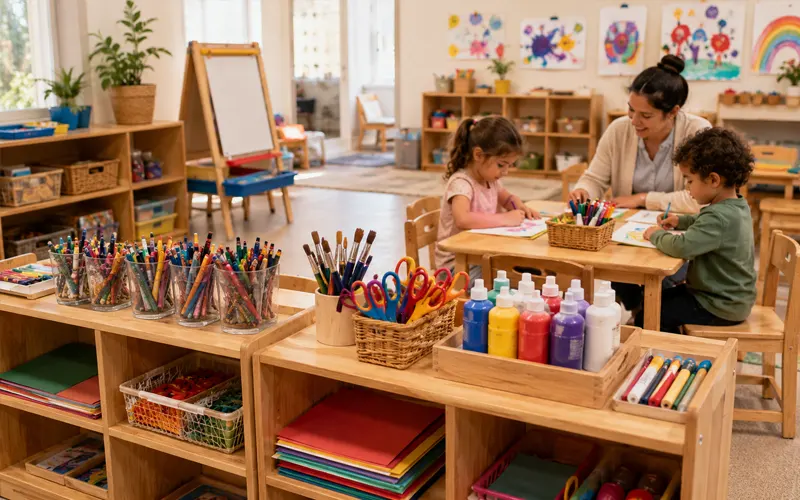How To Set Up An Art Center In Preschools And Early Childhood Classrooms 8 Fill Your Art Centers With Age Appropriate Materials