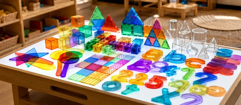 How To Make The Most Of A Preschool Light Table? 6 Light Table Transparent And Translucent Materials