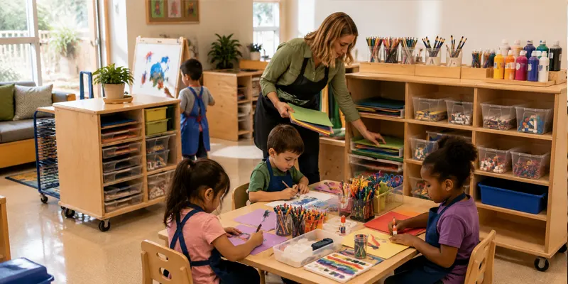 How To Set Up An Art Center In Preschools And Early Childhood Classrooms 14 Tips For Keeping Your Art Center Ideas Fresh After Setting Up
