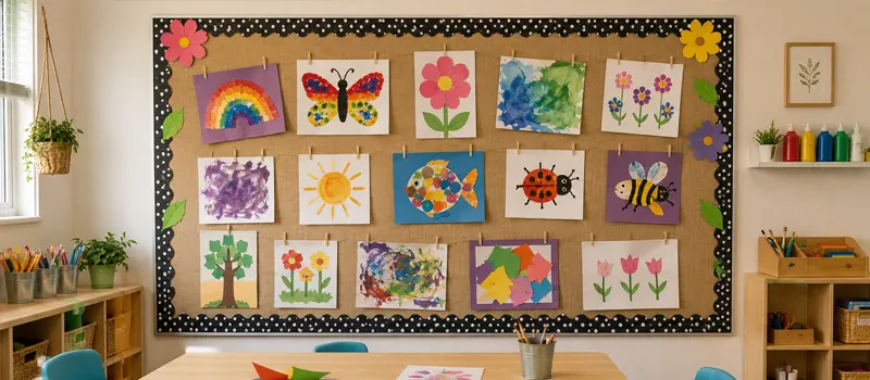 11 Common Types Of Preschool Bulletin Board Ideas 4 Artwork Display Board Ideas