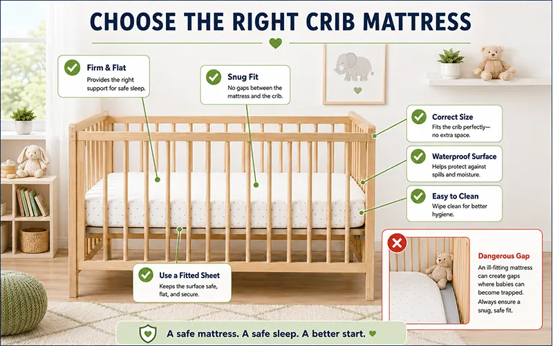 How To Choose Cribs For Your Childcare Center? 6 Choose A Suitable Baby Mattress