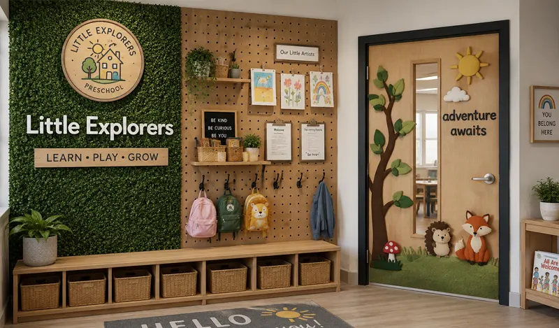 9 Classroom Decoration Ideas For Preschool And Daycare Centers 1 Classroom Decoration Ideas Entrance Features