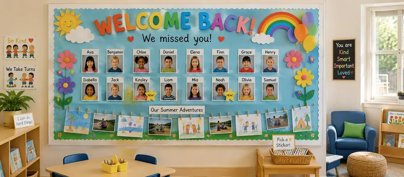 11 Common Types Of Preschool Bulletin Board Ideas 10 Preschool Welcome Back Bulletin Board