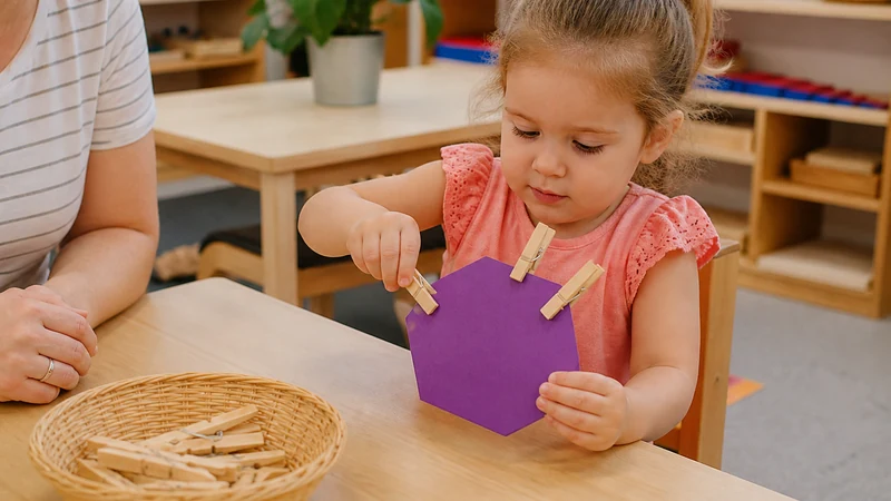 20 Fine Motor Activities For Preschoolers That Build Real Classroom Skills 5 Preschooler Clipping Wooden Clothespins Around A Sturdy Activity Card