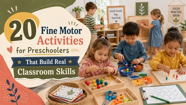 Fine Motor Activities for Preschoolers