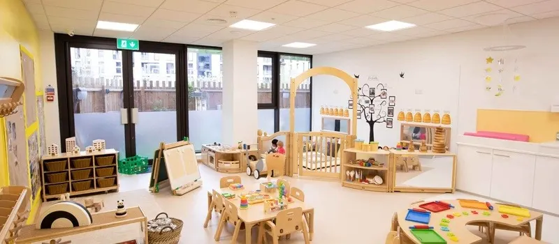 What Furniture Do You Need To Furnish A Daycare Center? | Startup Checklist 1 Image Of Full Fledged Daycare Classroom With Multiple Pieces Of Furniture