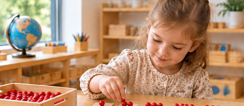 Montessori Math: How Children Understand Numbers Through Materials 1 Montessori Counting Activity
