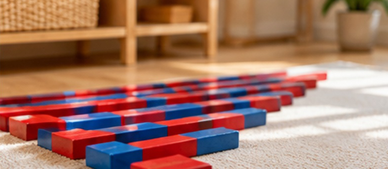 Montessori Math: How Children Understand Numbers Through Materials 2 Number Rod Exploration