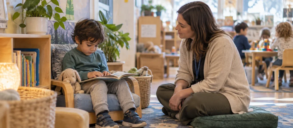 How Montessori Helps Children Manage Emotions? 2 Quiet Reading Support