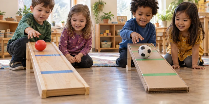 15 Science Activities For Preschoolers That Build Real Inquiry Skills 7 Ramp-And-Roll-Test