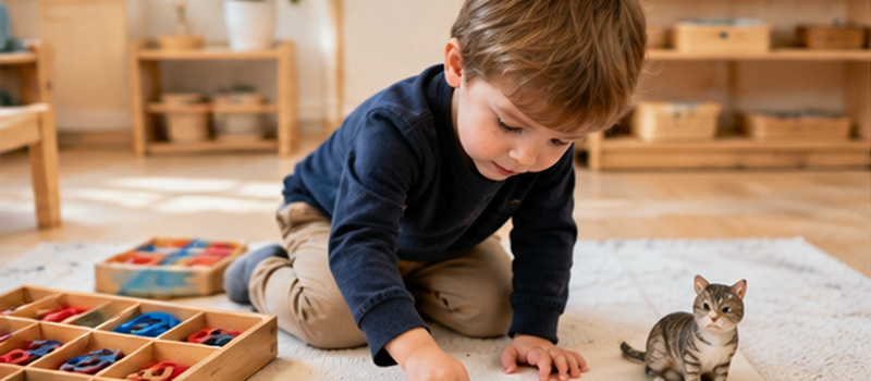 How Montessori Language Education Works In The Classroom 1 Movable Alphabet Word Building