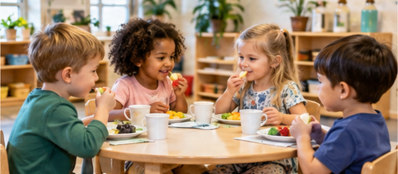 How To Set Up A Self-Service Snack Station In Preschool 2 Preschool Group Snack Time