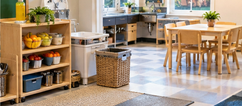 How To Set Up A Self-Service Snack Station In Preschool 3 Preschool Snack Area Layout