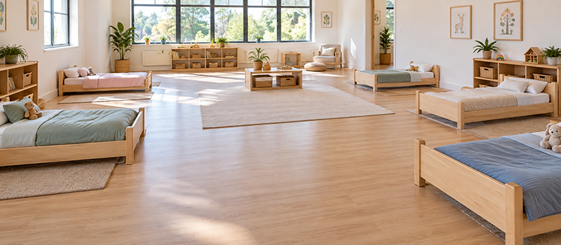 Montessori Preschool Bedroom Design: A Practical Guide For Early Learning Centers 2 Spacious Preschool Bedroom