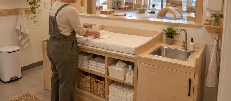 How To Plan A Montessori Nido Environment For Infants 6 Nido-Infant-Care-Station-Wide