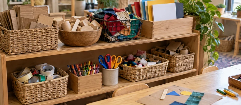 Makerspace Design: How To Create A Creative Learning Space In Preschool 5 Organised Preschool Makerspace Storage With Open Shelves, Trays, And Accessible Materials