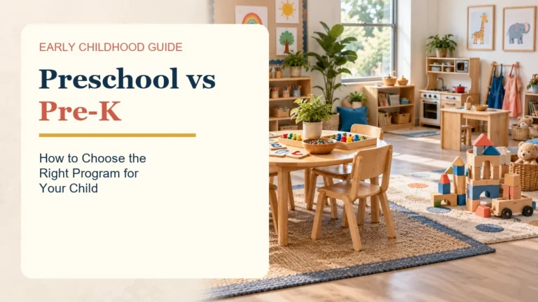 Preschool vs Pre K